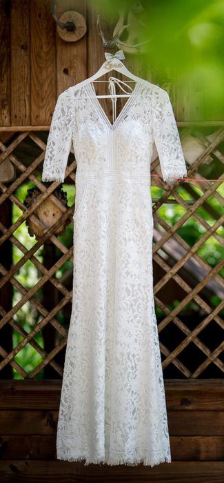 Suknia ślubna z trenem