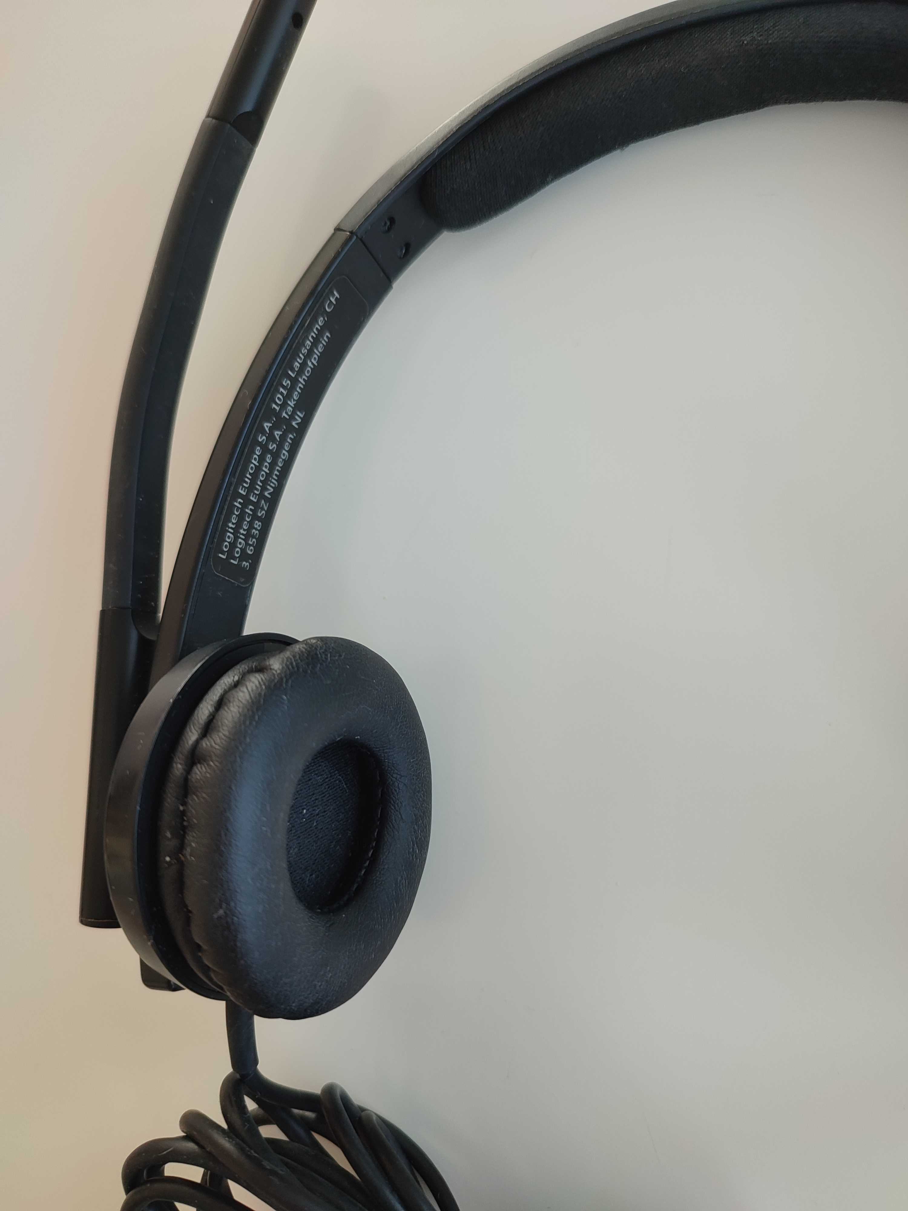 Słuchawki z mikrofonem zestaw słuchawkowy Logitech Mono