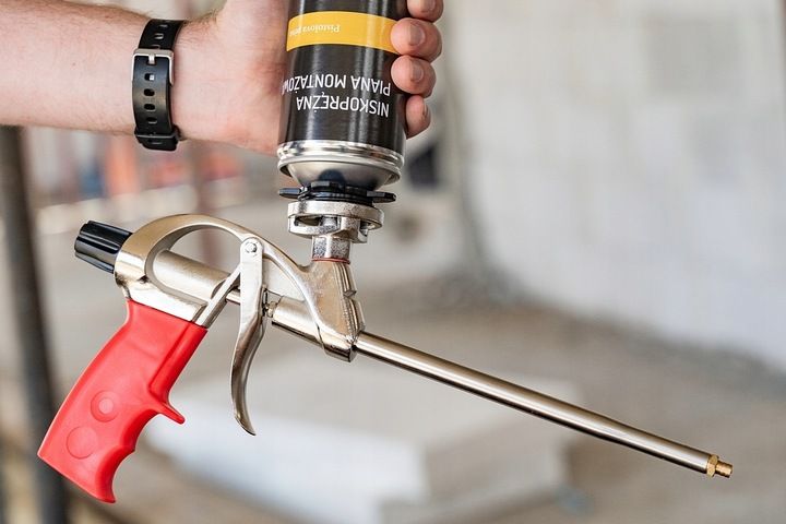 Pistolet Do Piany Pianki Montażowej Kleju Pianokleju Metalowy Bauhus