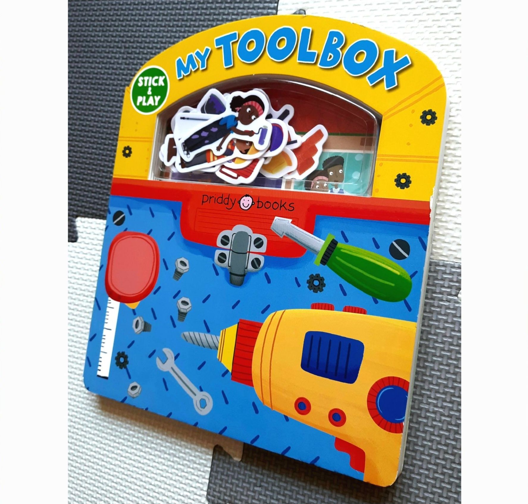 My Toolbox Stick and Play naklejki wielorazowe narzędzia po angielsku