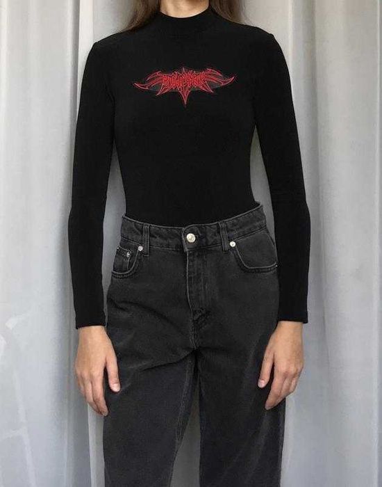 Боді з довгим рукавом «волчок»