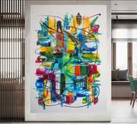 Obraz nowoczesny abstrakcja 70cm x 100cm "MY DRAM 4"