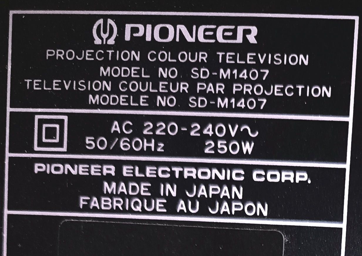 Телевизор Pioner SD-M1407