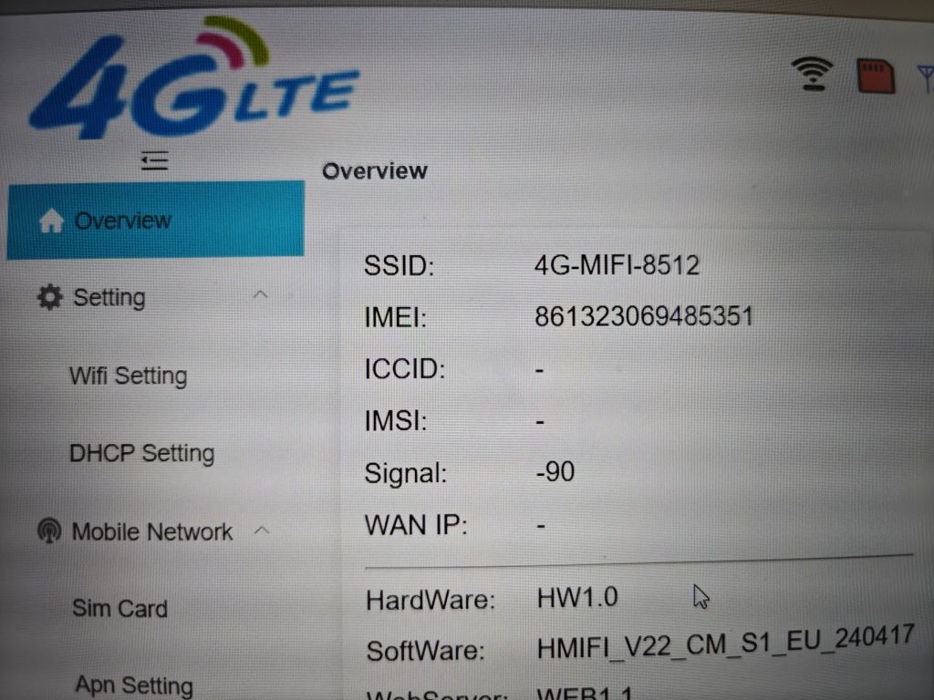 Modem mobilny Wifi 5G  300/Mbps