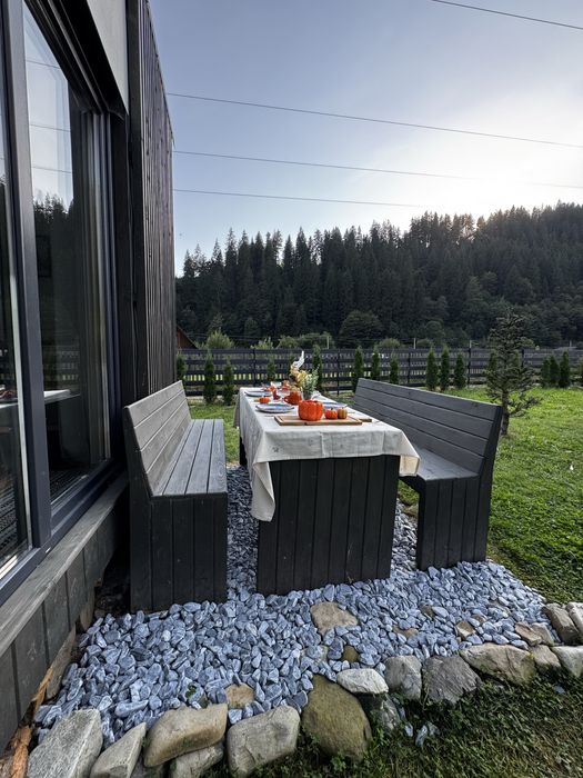 Оренда будинку з чаном в Карпатах | Оренда будинку біля річки