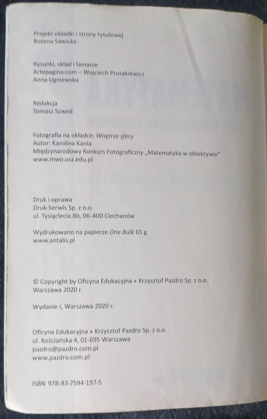 Matematyka 2 Zbiór zadań do liceów I techników Zakres rozszerzony