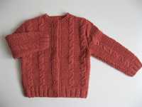 Sweter sweterek dziecięcy dziewczęcy nowy długość 33cm