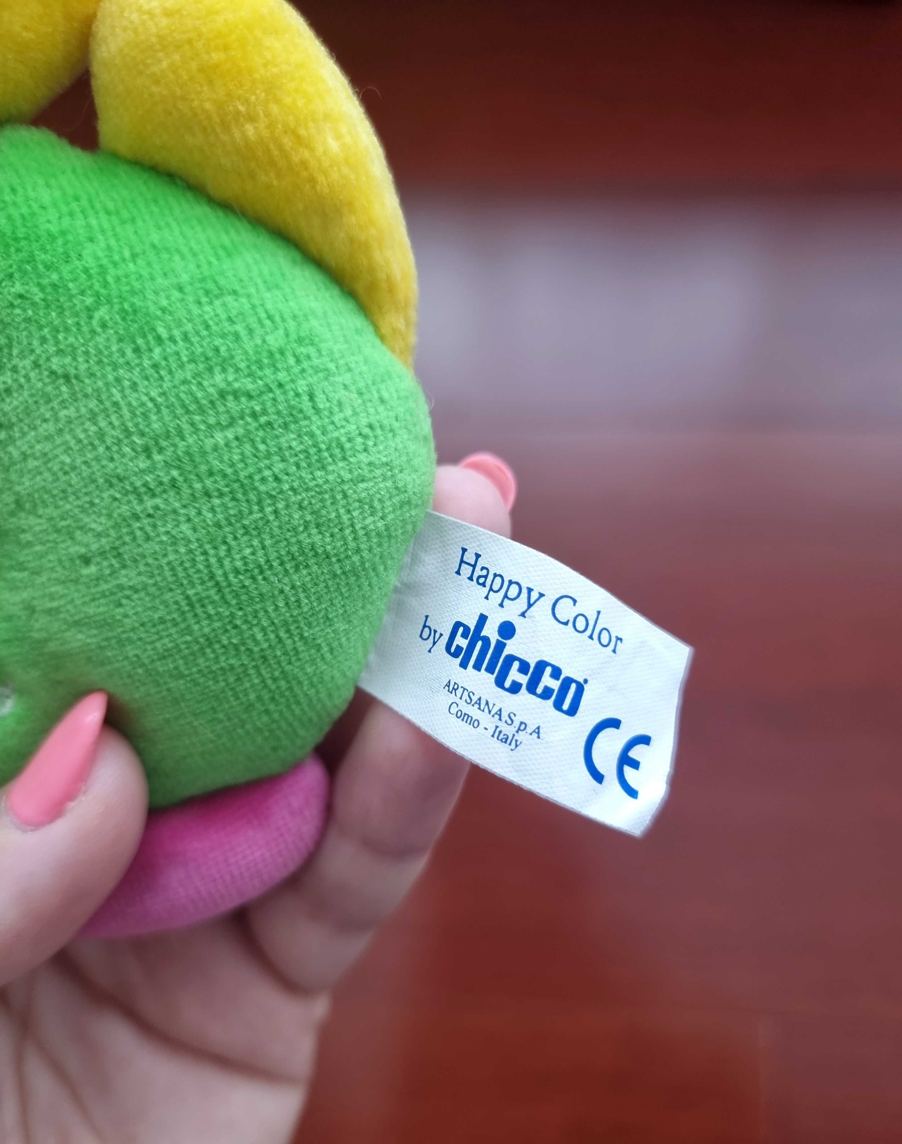 Brinquedo para chocalhar em formato de pato Chicco 80% algodão
