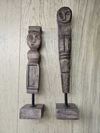 Drewniane figurki indyjskie 2szt