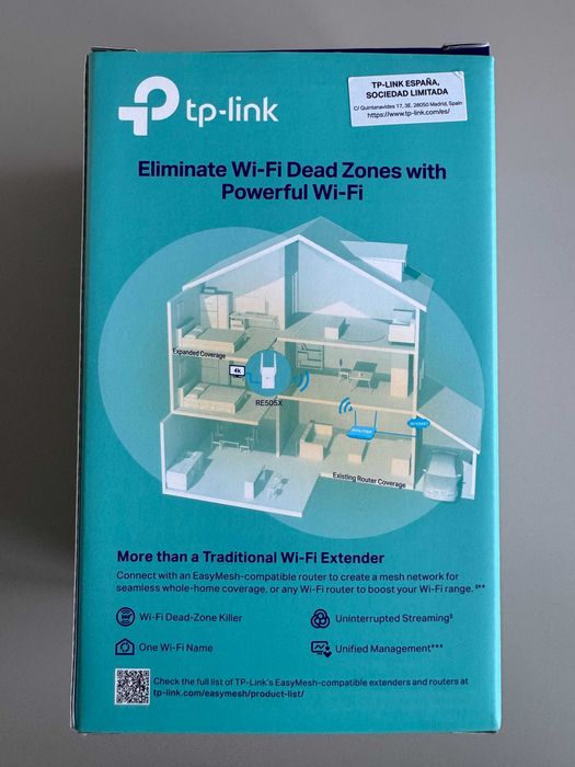 TP-Link RE505X (AX1500 Wi-Fi 6 Range Extender)