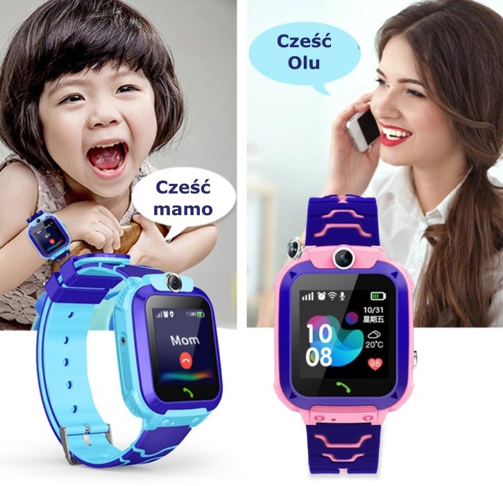 Smartwatch SOS dla dzieci Lokalizacja Chat Rozmowa SIM kamera NOWY PL