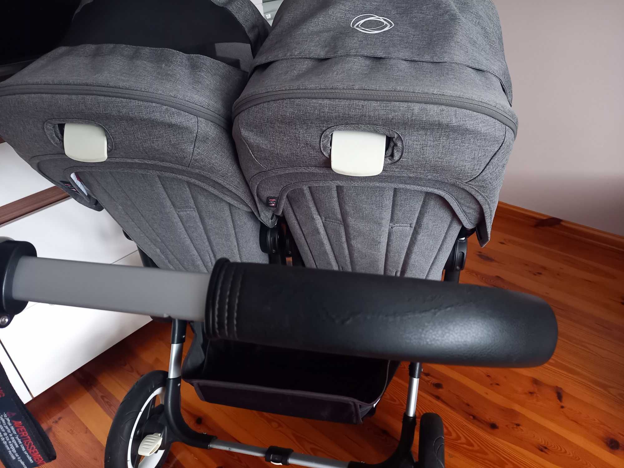 Wózek Bugaboo Donkey 2 Twin Grey Melange