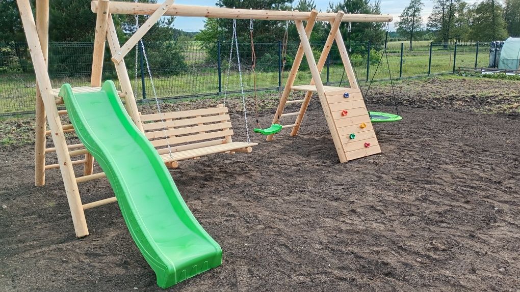 Huśtawka domek plac zabaw