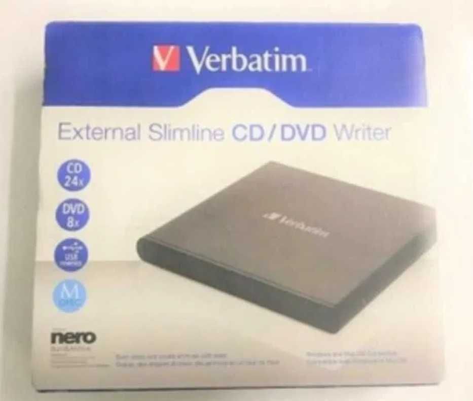 Nagrywarka CD combo z DVD Verbatim W9A7 zewnętrzna USB nero