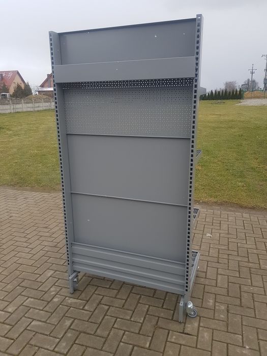 Regał sklepowe metalowy na kółkach  składany