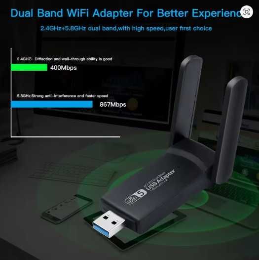 WiFi Adapter 1300Mbps