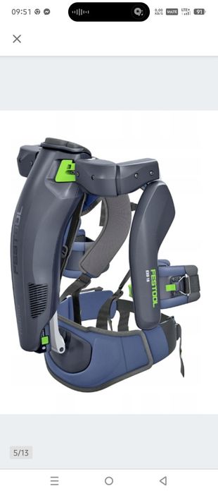 Egzoszkielet + wkrętarka taśmowa festool +akumulator 4ahl