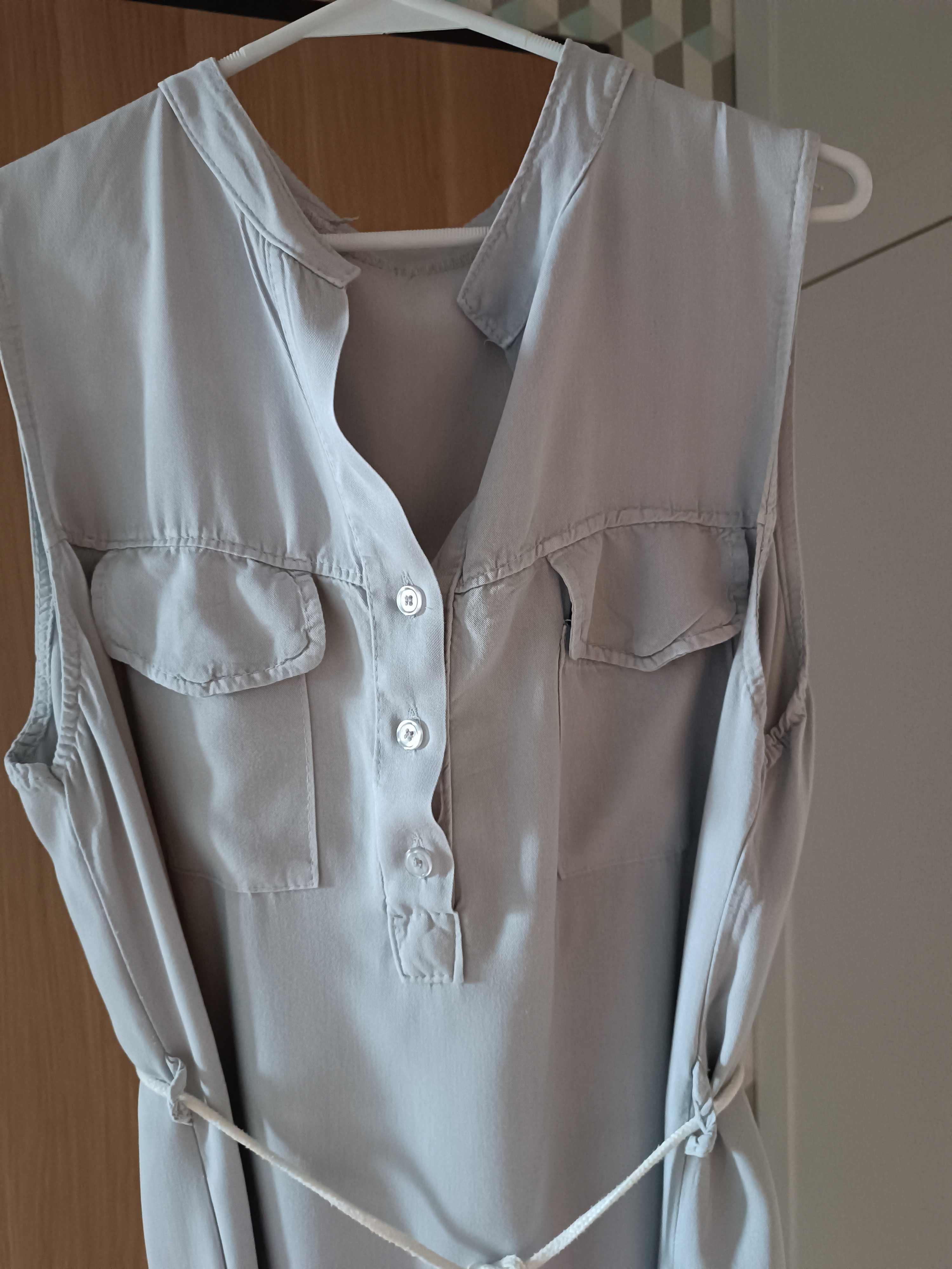 Letnia sukienka ciążowa, wiskoza tencel