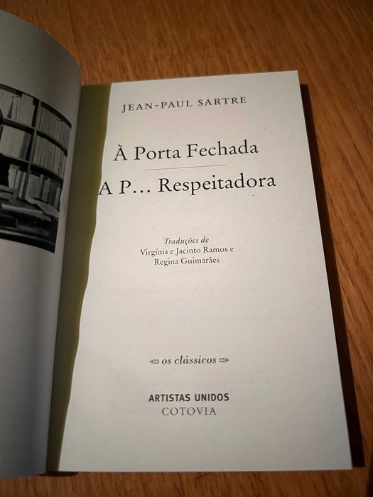 À Porta Fechada  e  A P ... Respeitadora     JEAN-PAUL SARTRE