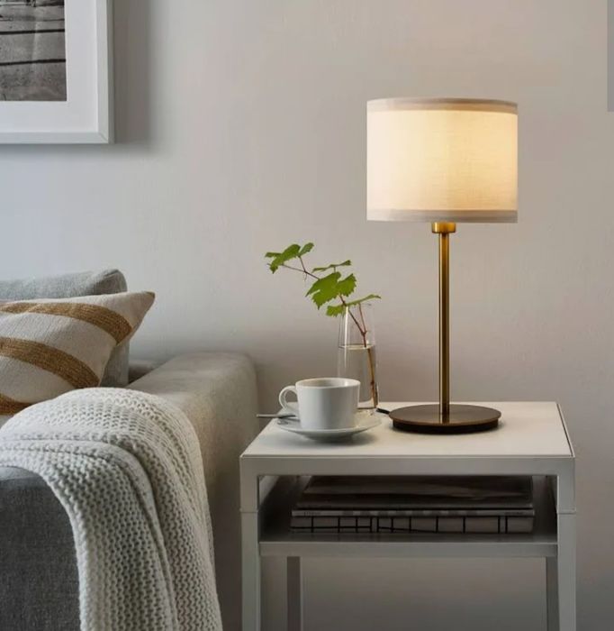 IKEA SKAFTET podstawa lampy stołowej złota