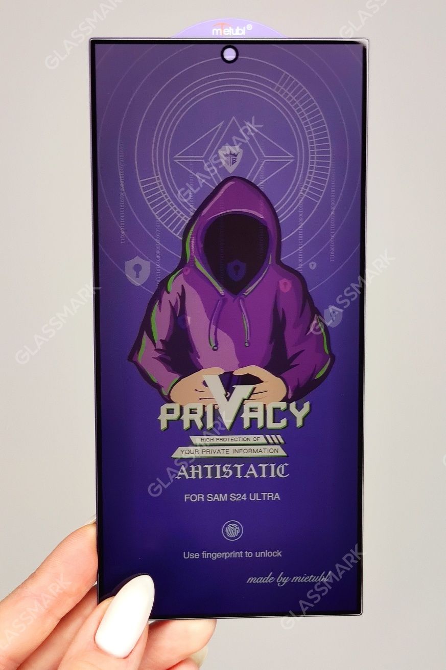 Приватное защитное стекло Samsung S24 Ultra S24 S23 антишпигун