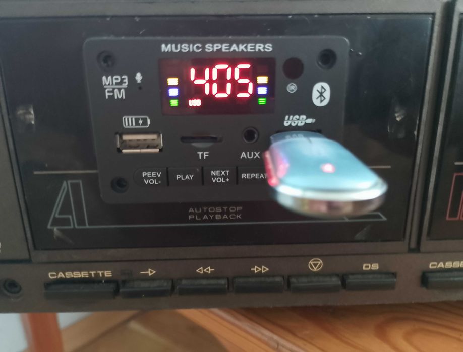 Магнітофон МОДЕРНІЗОВАНИЙ, Маяк 249 S-1/ колонки Кливер 50АС-201