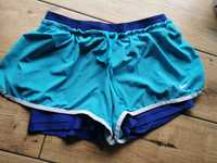 Spodenki Nike M szorty z leginsami spodnie niebieskie fioletowe DriFit