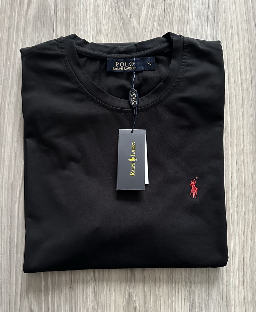 T-Shirt męski czarny Ralph Lauren rozmiar XL