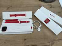 Apple watch seria 8, czerwony , aluminium