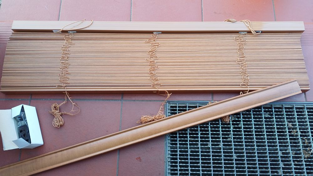 Rolety żaluzje drewniane 100x160 cm CHENE