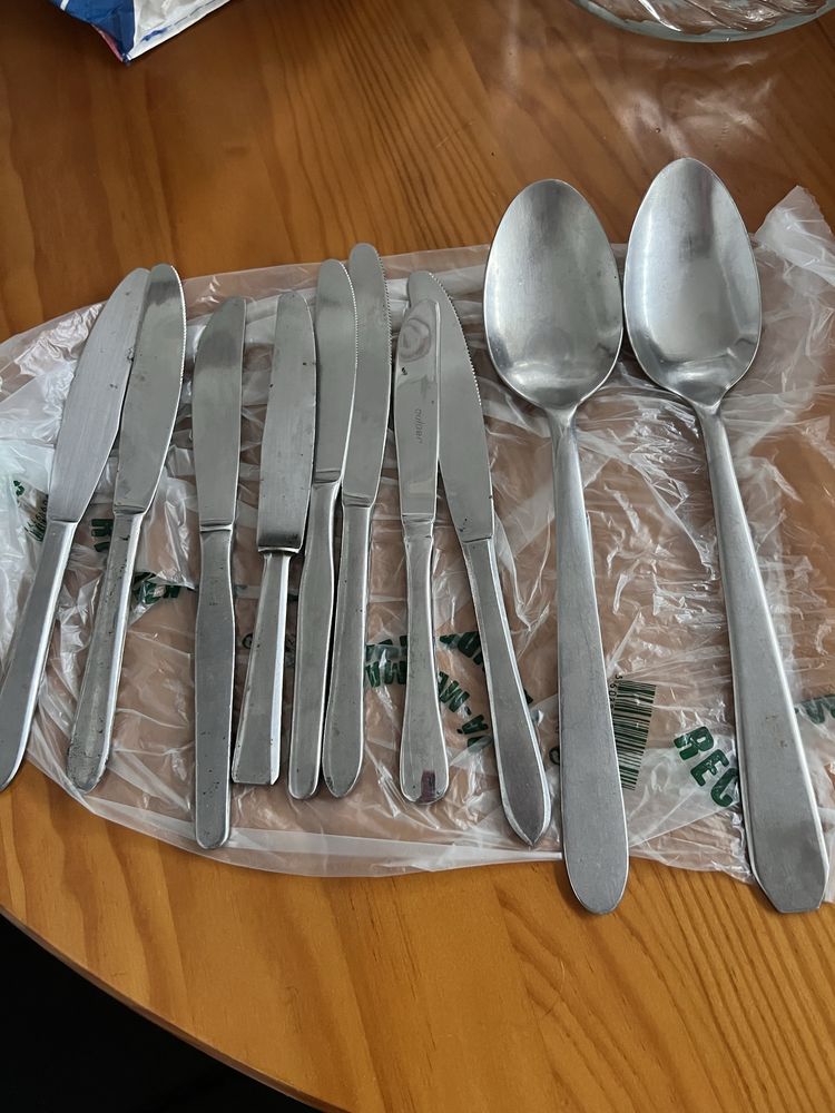 Talheres em inox 100 peças