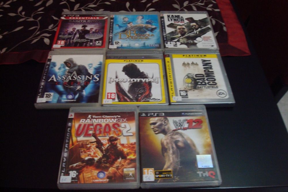 5 jogos originais ps3 ,call of duty,kane & lynch dead men