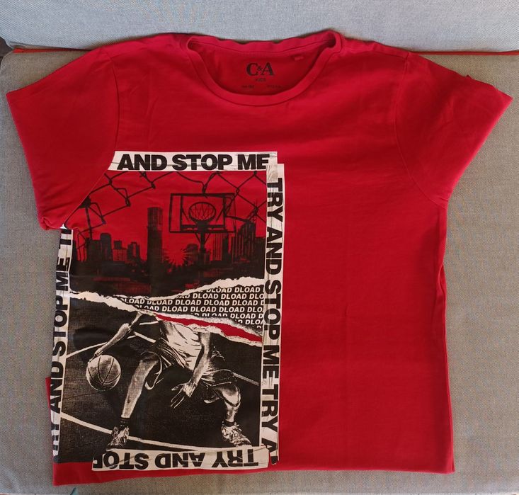 Conjunto de 5 t-shirts de manga comprida, Menino, T 11-12 anos