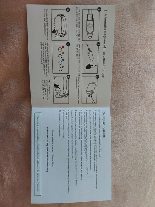 Podgrzewany różowy pas biodrowy elektryczny wejście USB