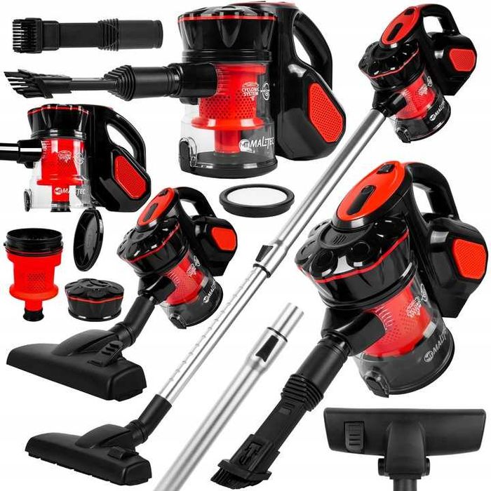 Nowy Odkurzacz Ręczny Pionowy Cyklonowy Bezworkowy 600w 5w1 Mały Mocny