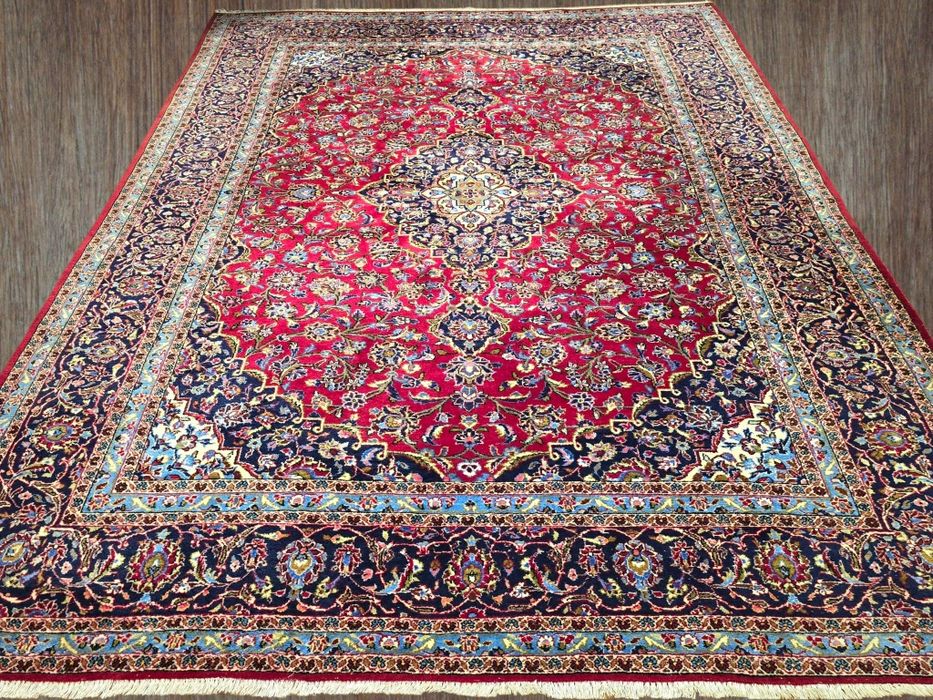 Kashan - Perskie rękodzieło z Iranu - Piękny duży dywan perski 250x350
