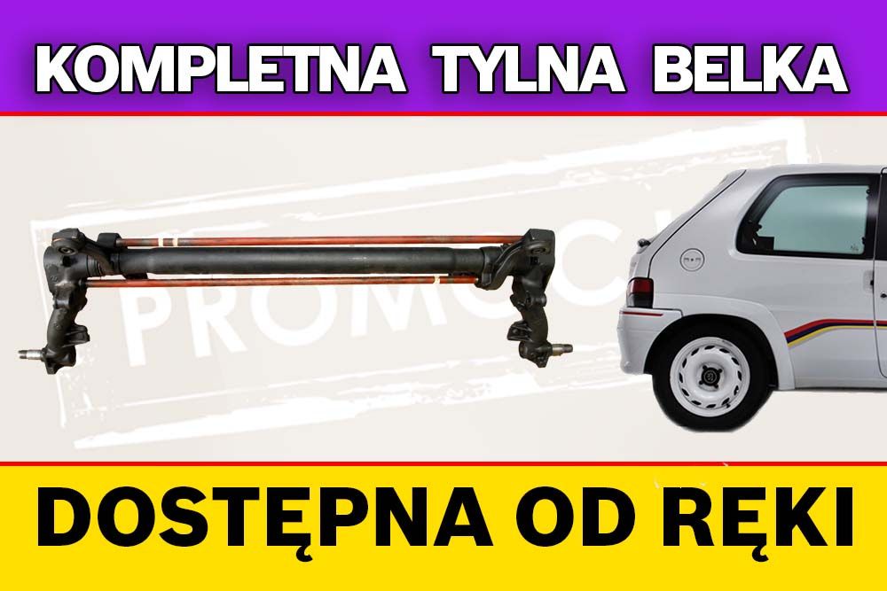 Tylna belka oś Peugeot 106 3 lata gwarancji PROMOCJA