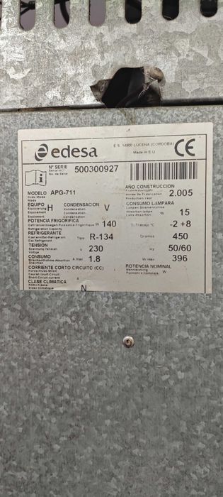 Frigorífico industrial usado
