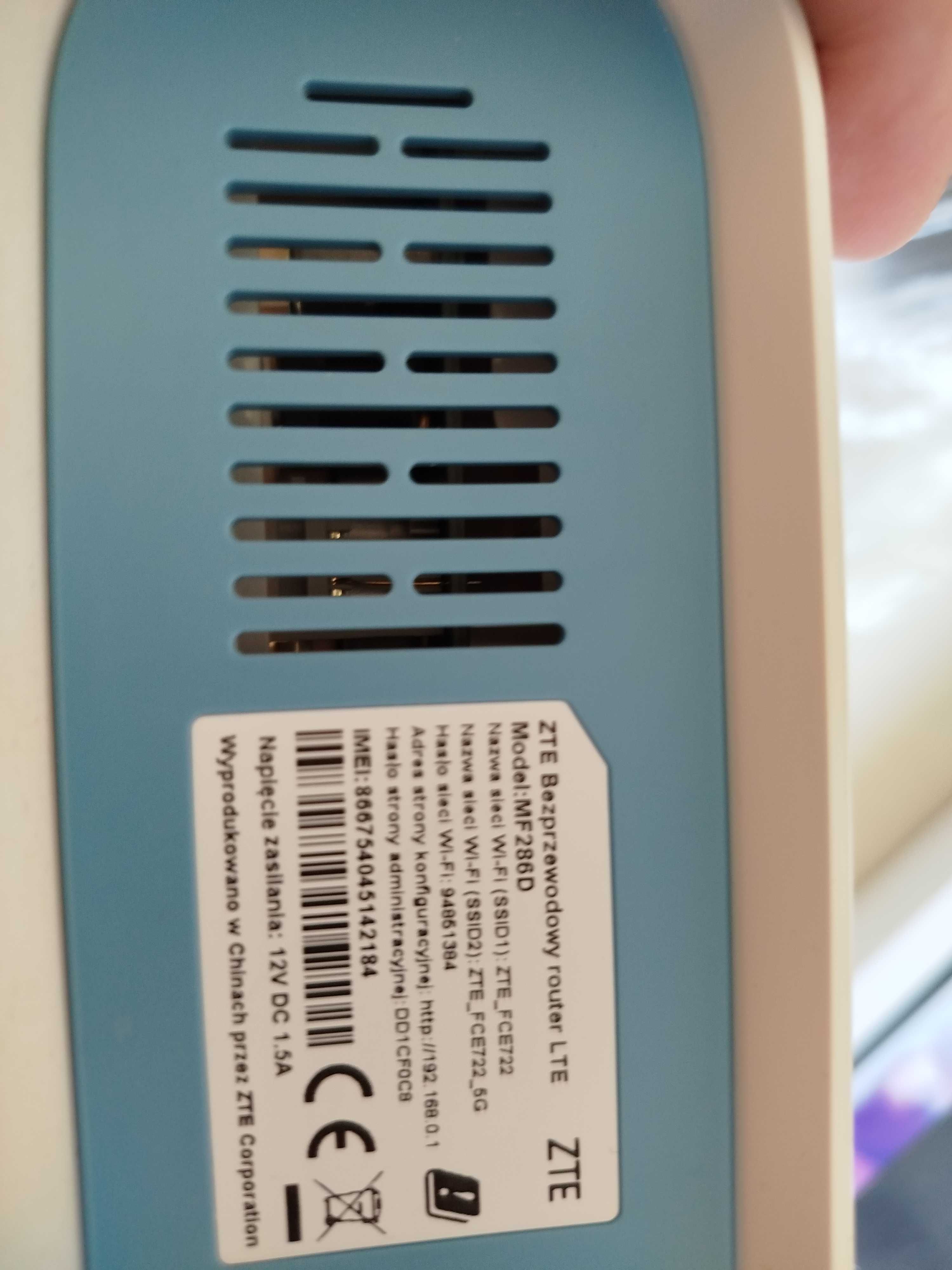 ZTE MF286D Router WiFi kartę SIM 4G LTE+ Advanced