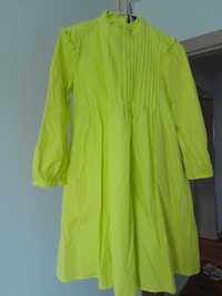Sukienka mohito neonowa zieleń kanarkowa 34