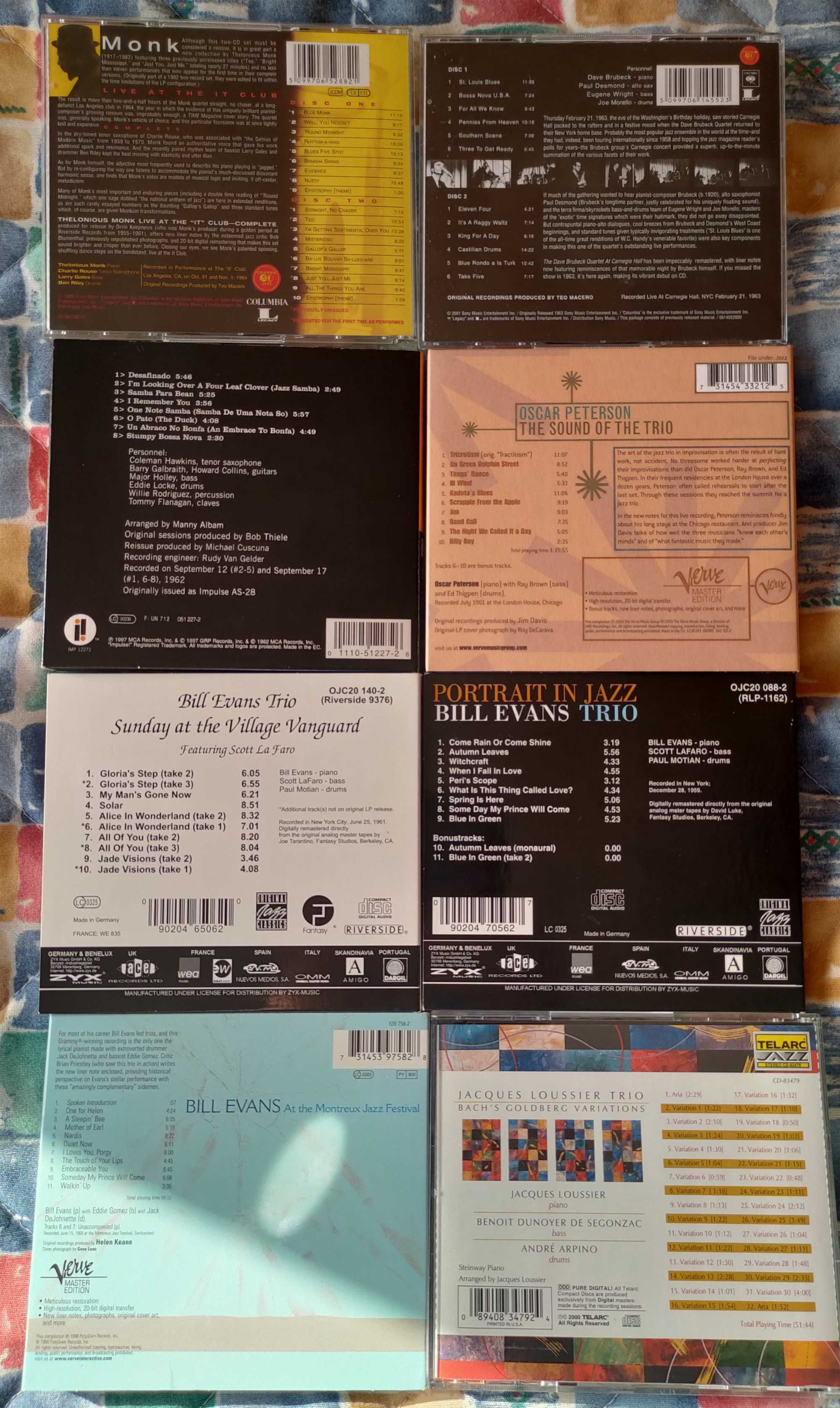 9 cd's de Jazz originais