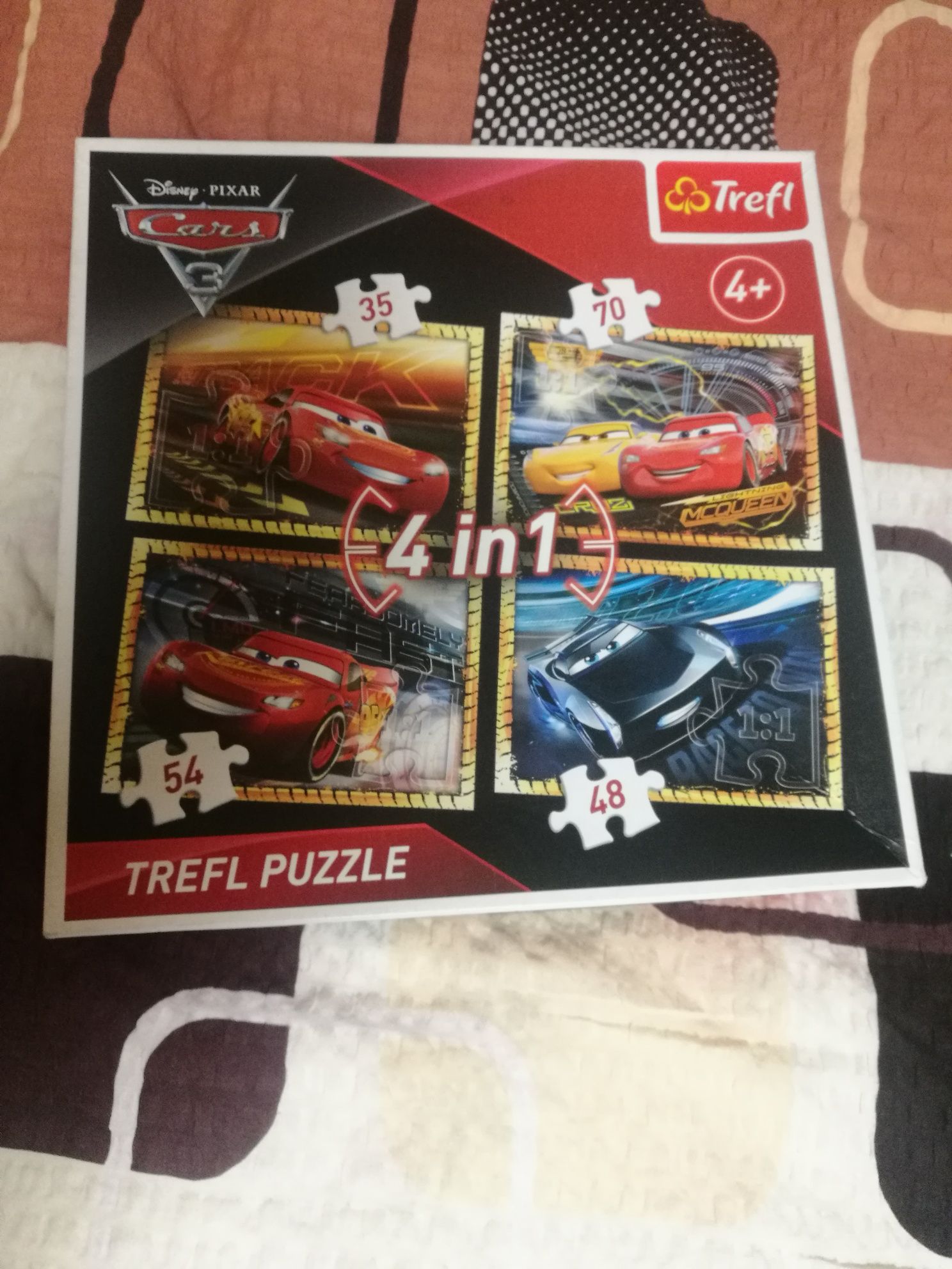 Puzzle Cars Auta Trefl 4 w 1