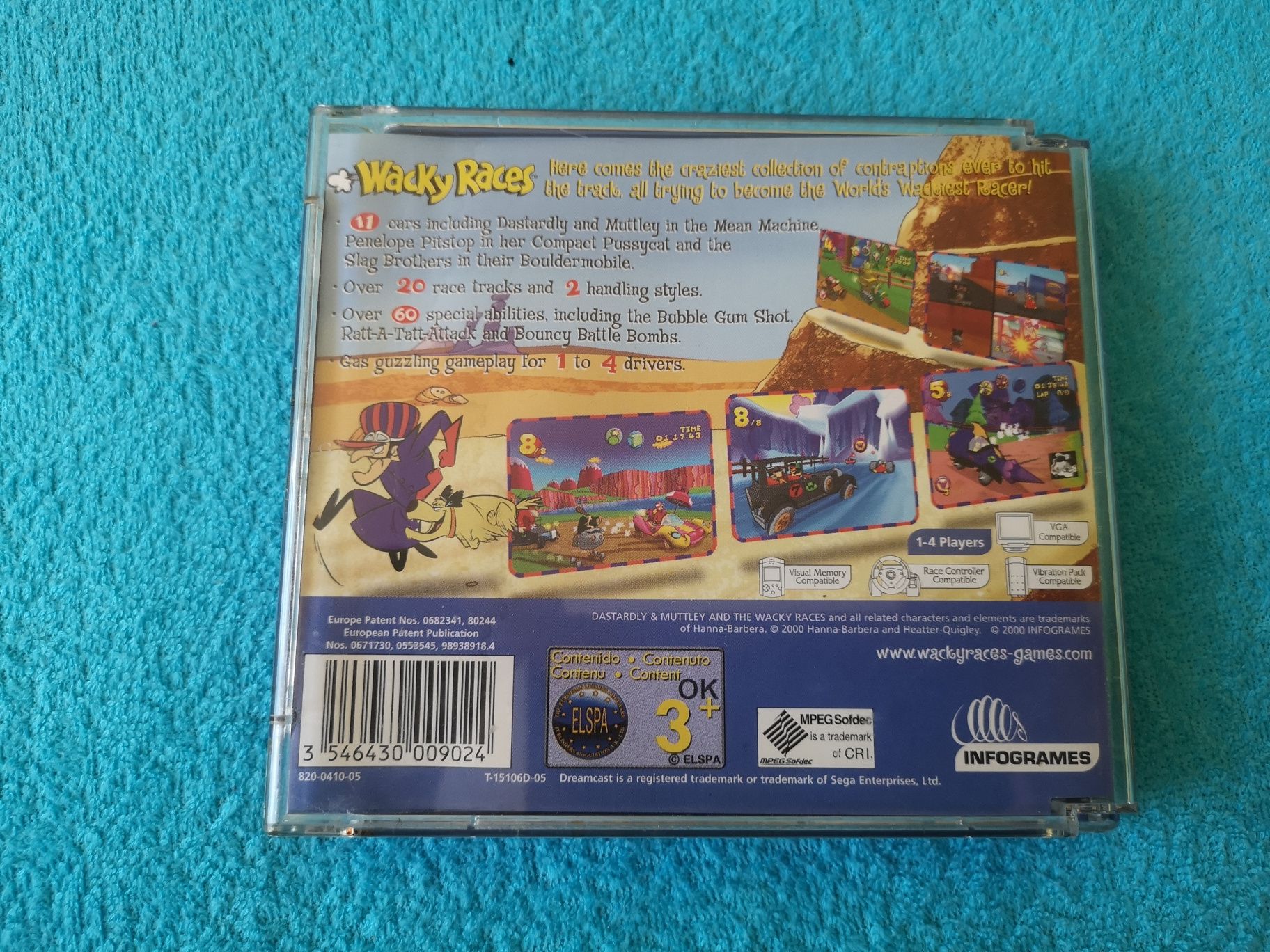 Sega Dreamcast gra Wacky Races PAL. Angielski