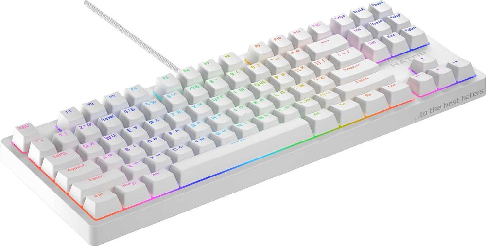 Нова клавіатура HATOR Rockfall 2 Mecha TKL Orange, White (HTK-521)