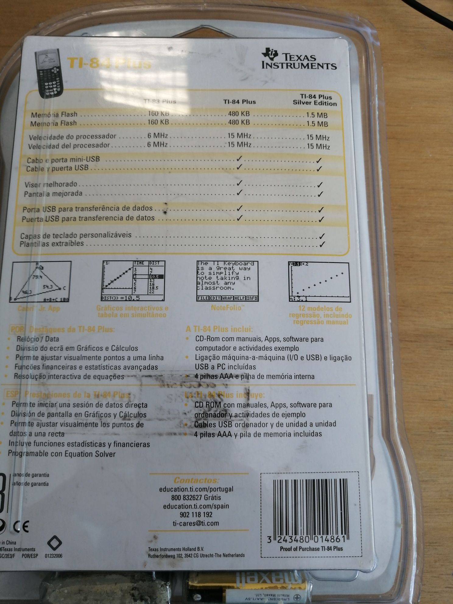 Calculadora Ti 84 Plus nova