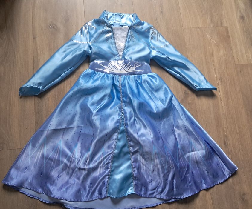 Elsa frozen kraina lodu sukienka strój przebranie 98, 2-3 lata