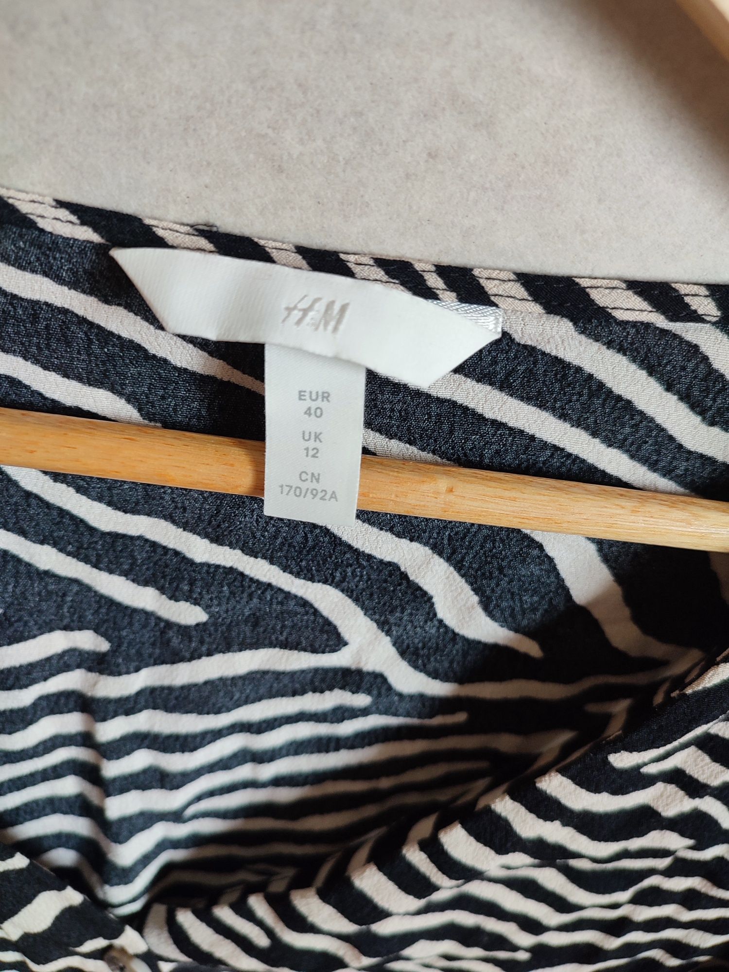 Koszulowa bluzka Zebra H&M
