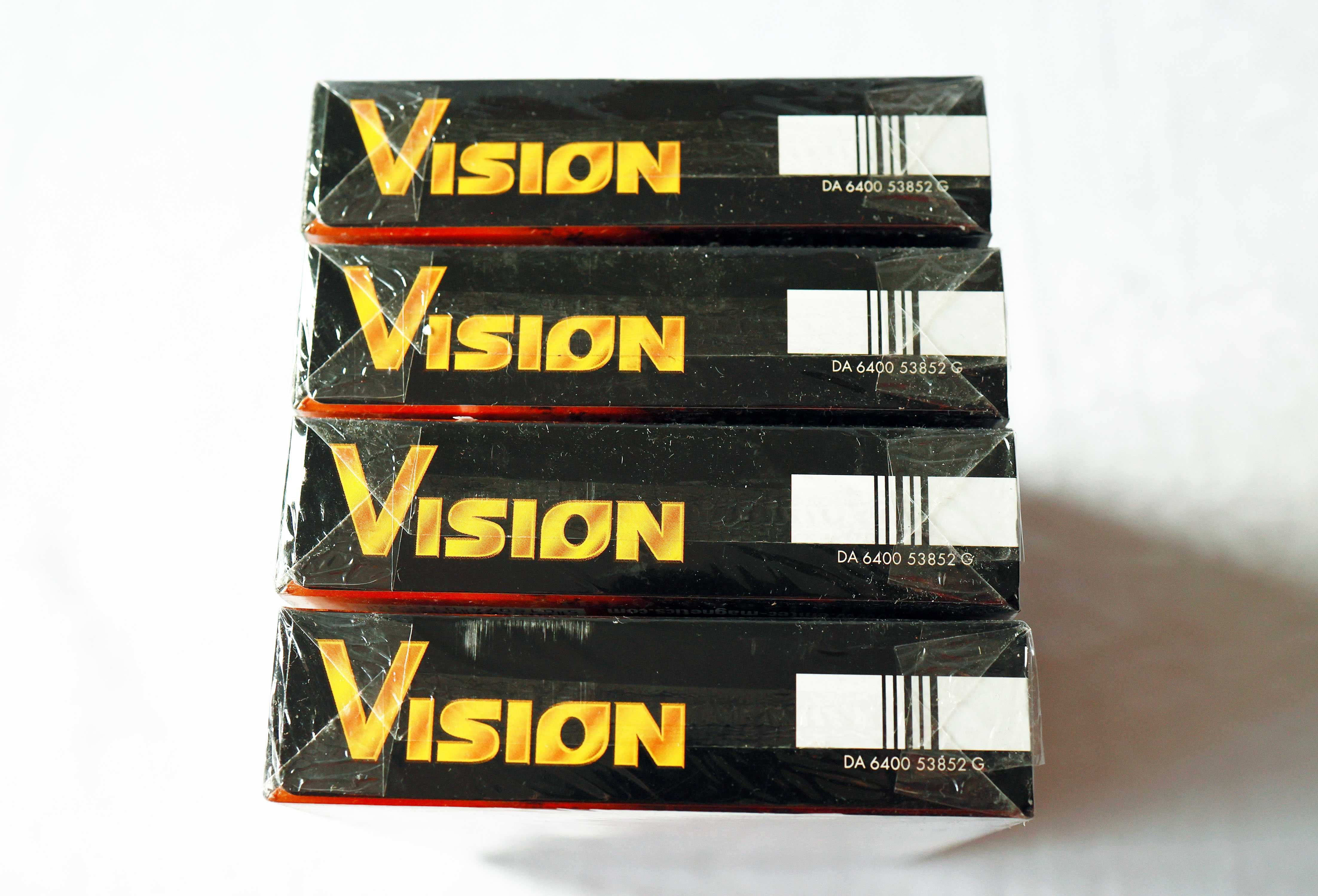 4x Kaseta VHS * BASF/Emtec VISION *E-180* Nowe KASETY stan BDB *Tanio!