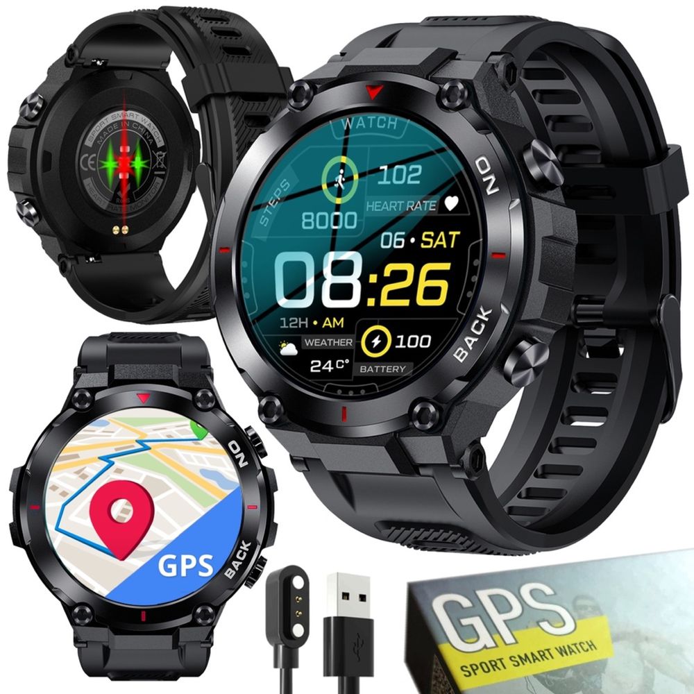 Smartwatch gps!! Militarny wosjkowy