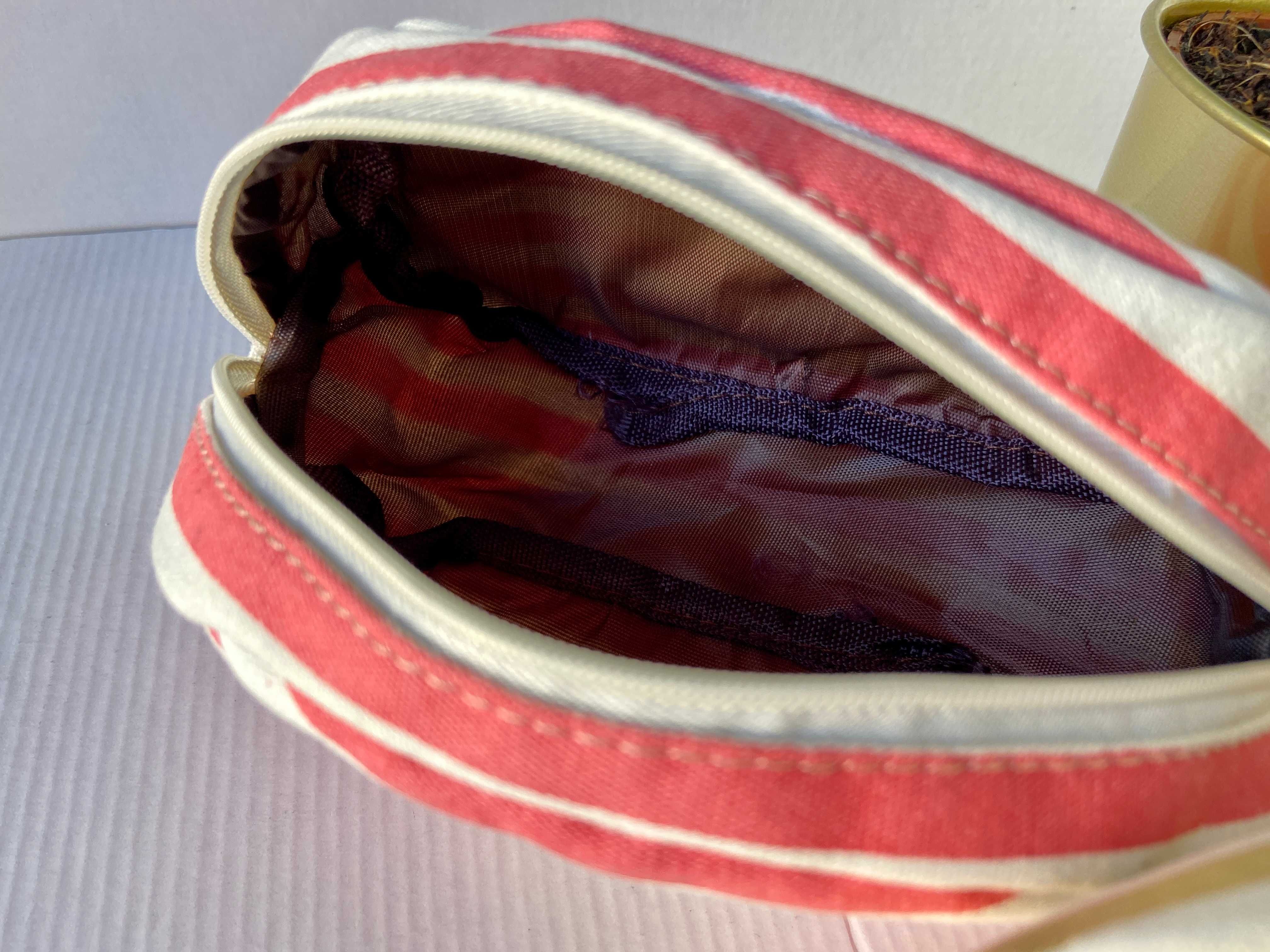Bolsa nécessaire de algodão coral